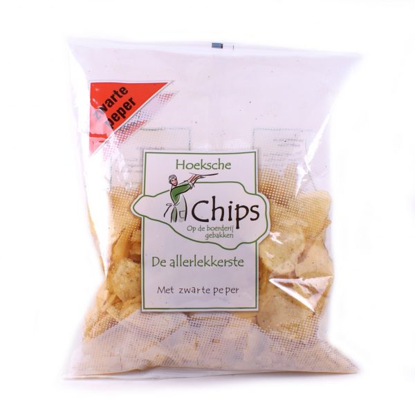 Hoeksche zwarte peper chips