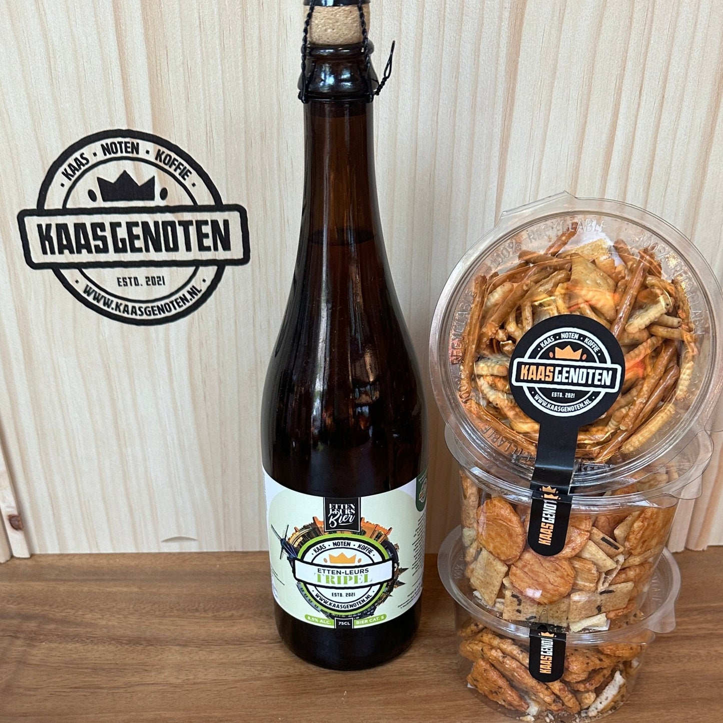 Bier pakket met nootjes/zoutjes Tripel