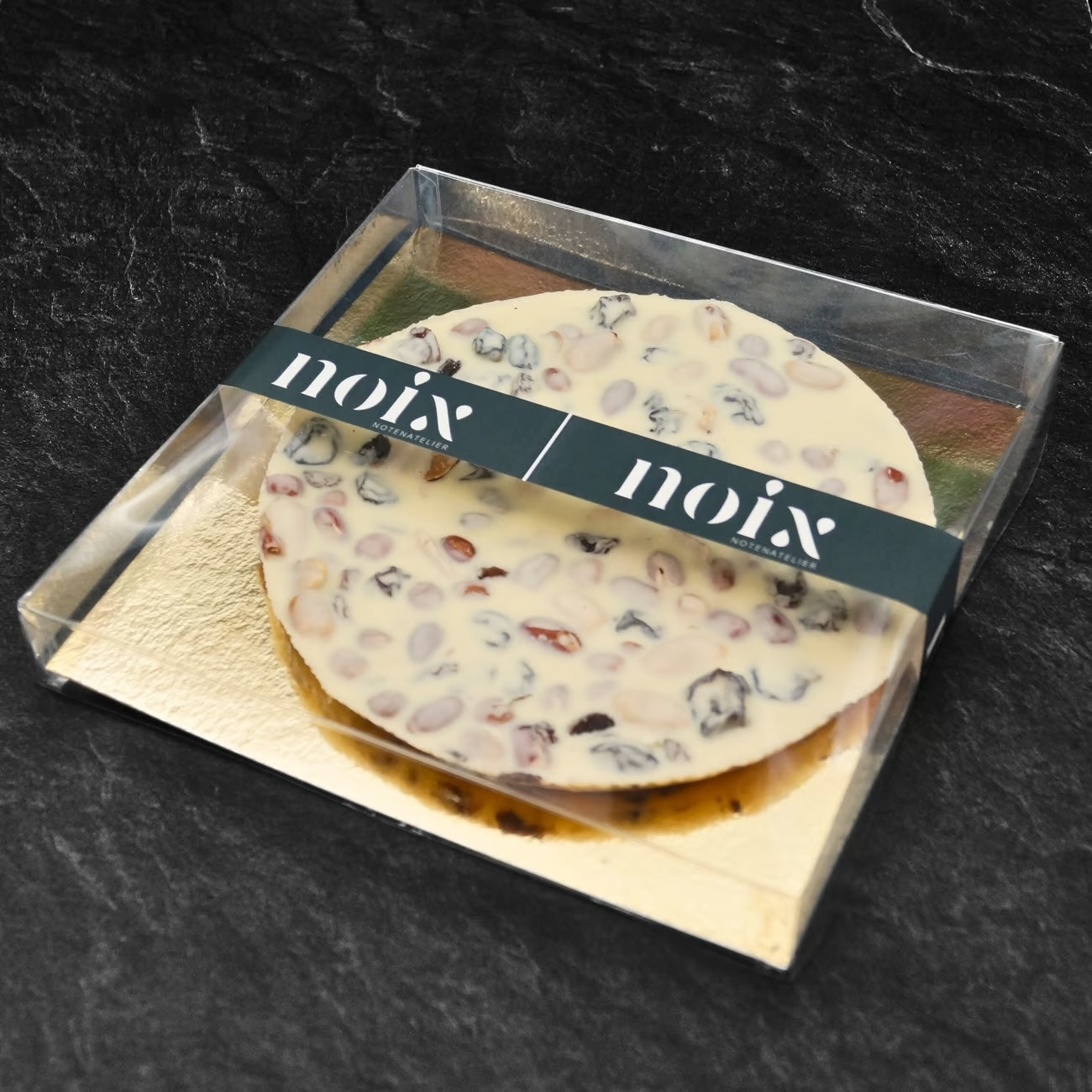 Chocolade schijf luxe verpakking wit