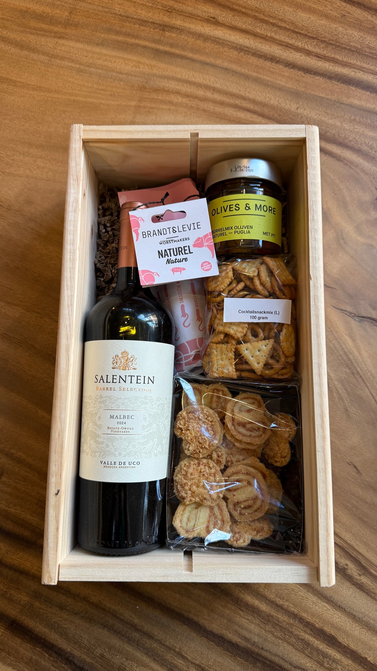 Wijnkist Salentein borrelbox malbec