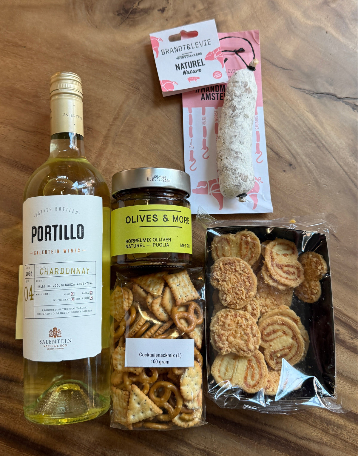 Wijnkist Salentein borrelbox chardonnay