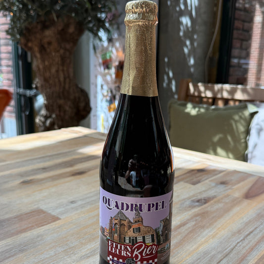 t' Meuleneind grote fles quadruppel bier – ambachtelijk bier bij kaas van Kaasgenoten