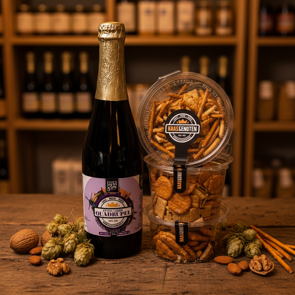 Bierpakket Quadrupel met Nootjes & Zoutjes