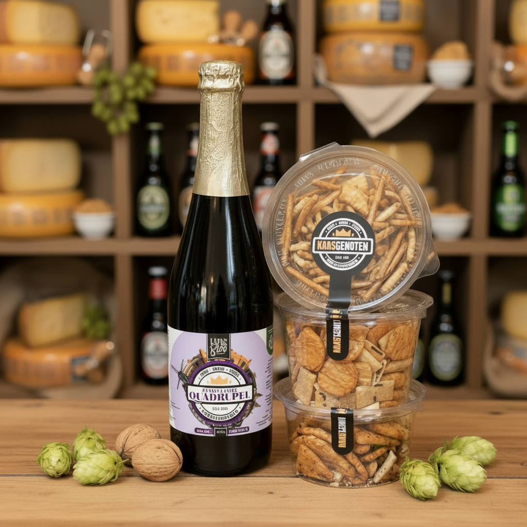 Bierpakket Quadrupel met Nootjes & Zoutjes