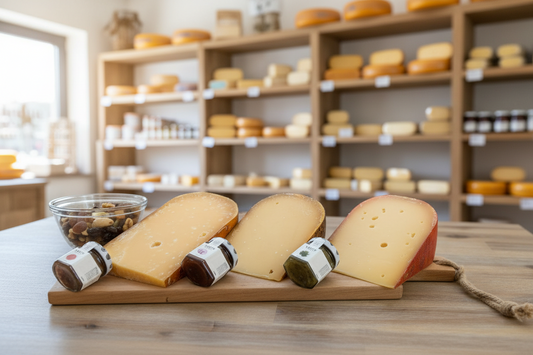 Tapasplank met Hollandse kaas en dip L