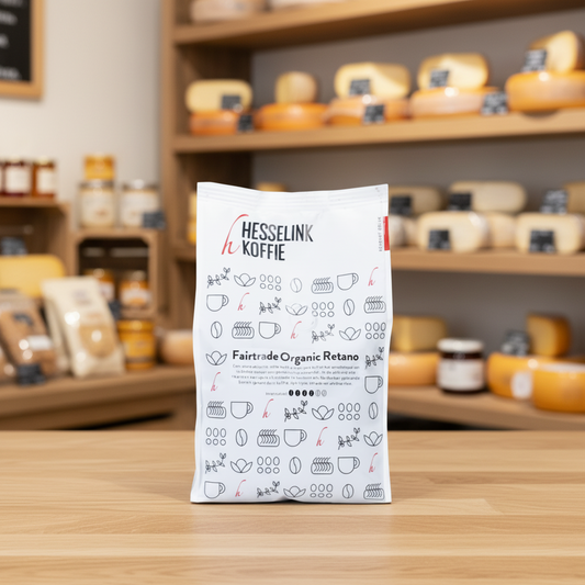 Koffiebonen Hesselink fairtrade retano 500 gram