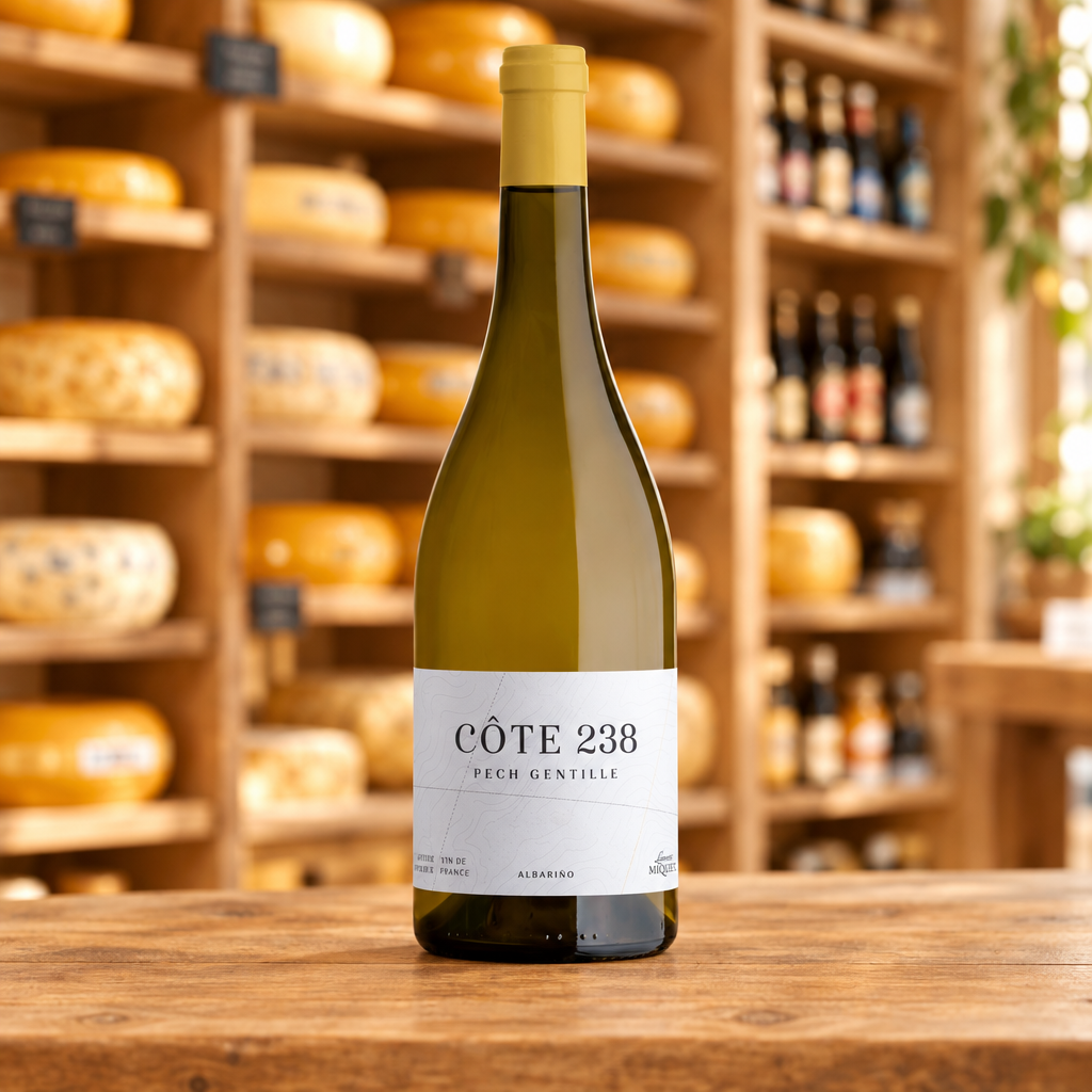Fles Laurent Miquel Côte 238 Pech Gentille Albariño 2024 uit de Languedoc, Frankrijk
