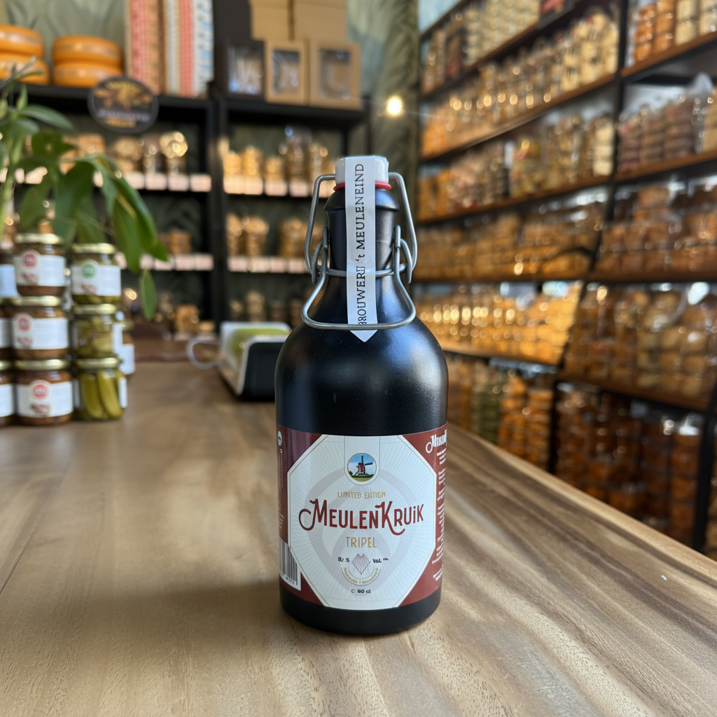 't Meuleneind Kruik Tripel 50 cl — Ambachtelijk goudblond tripel bier van Brouwerij 't Meuleneind