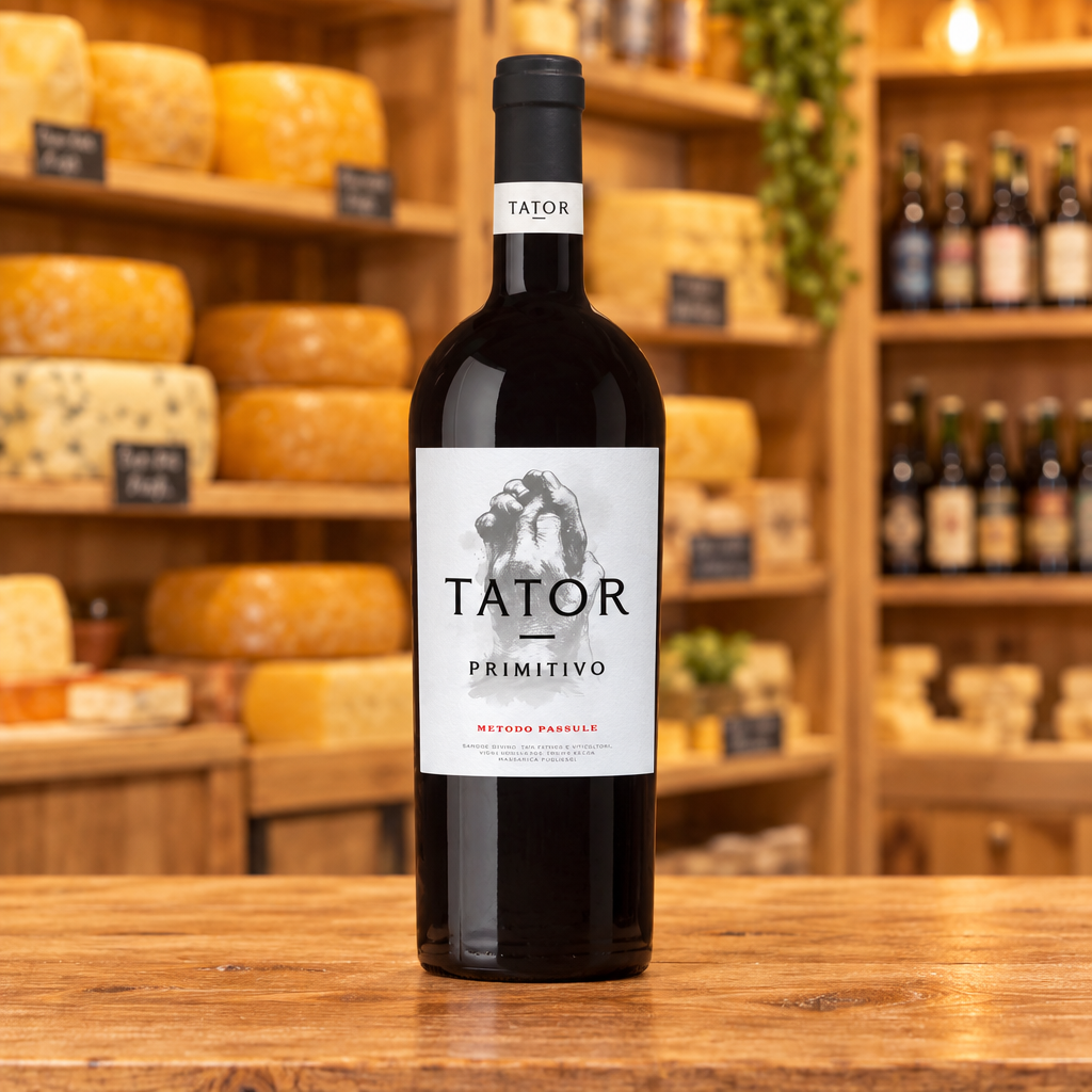 Fles Poggio Le Volpi Tator Primitivo 2024 uit Puglia, Italië