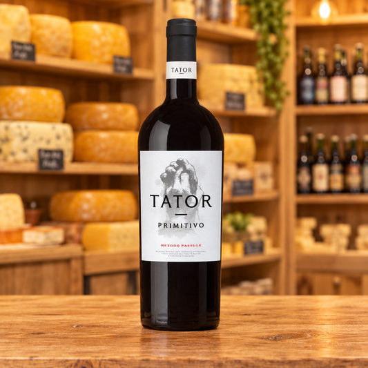 Fles Poggio Le Volpi Tator Primitivo 2024 uit Puglia, Italië