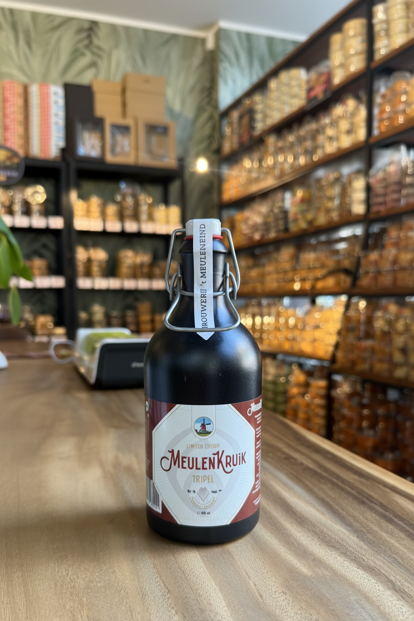 't Meuleneind Kruik Tripel 50 cl — Ambachtelijk goudblond tripel bier van Brouwerij 't Meuleneind