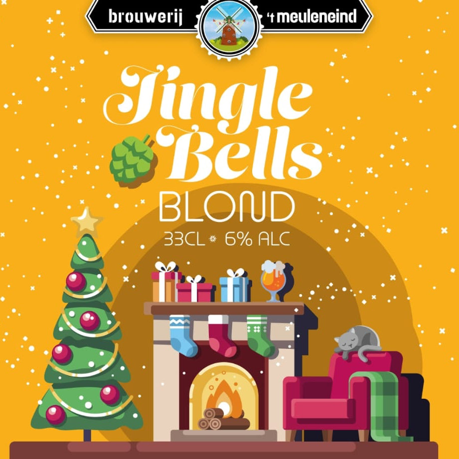 Fles Jingle Bells Blondje 33 cl van brouwerij ’t Meuleneind