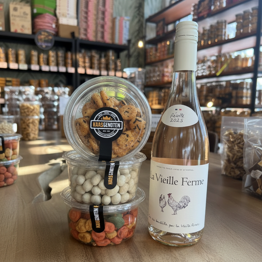 Cadeauverpakking La Vieille Ferme Rosé met Nootjes