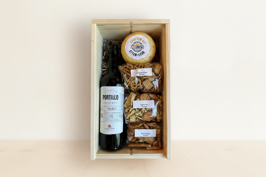 Wijnkist met Portillo Wijn kaas pakket malbec