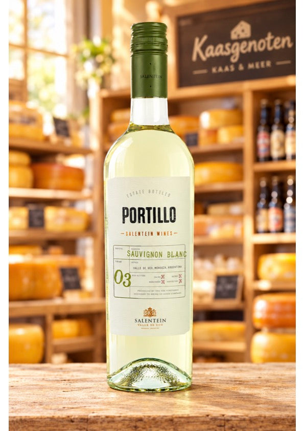 Fles Portillo Sauvignon Blanc uit Valle de Uco, Argentinië