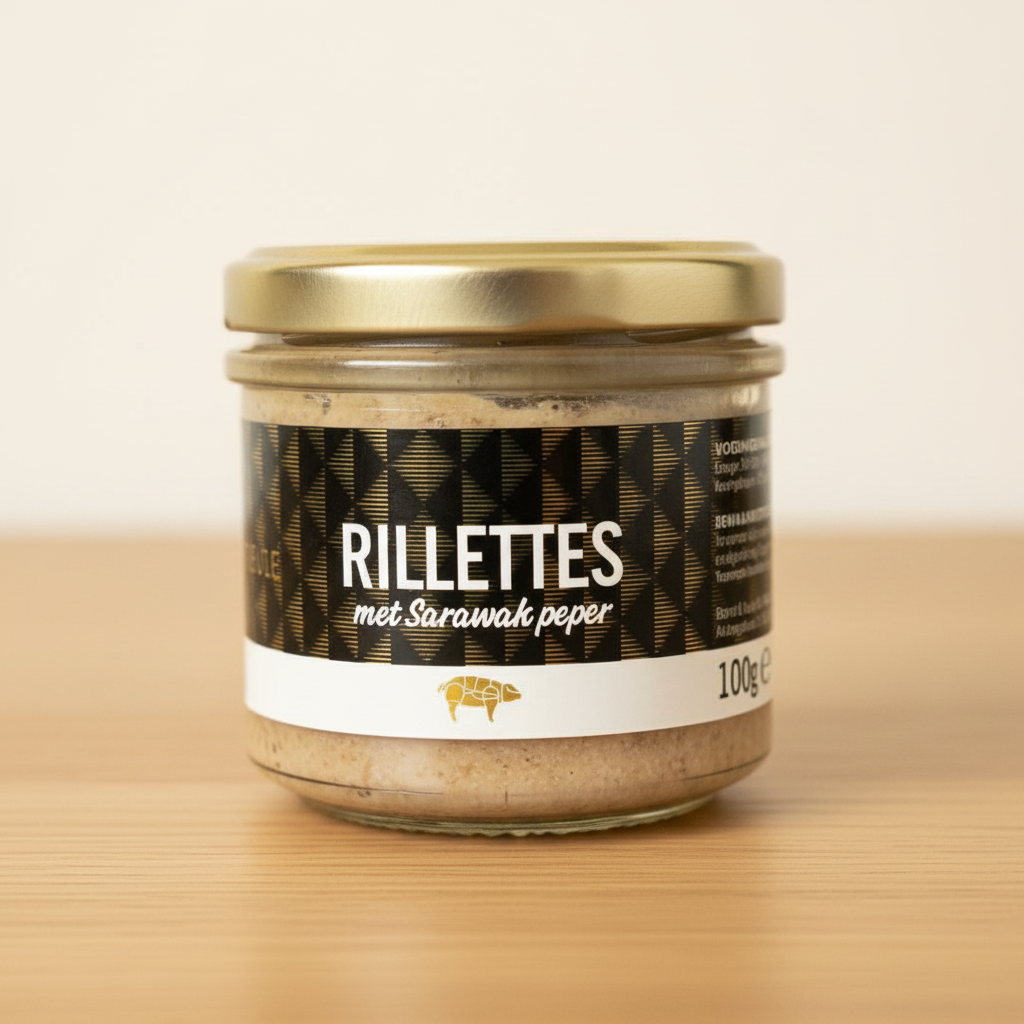 Brandt & Levie Rillettes met Sarawak Peper