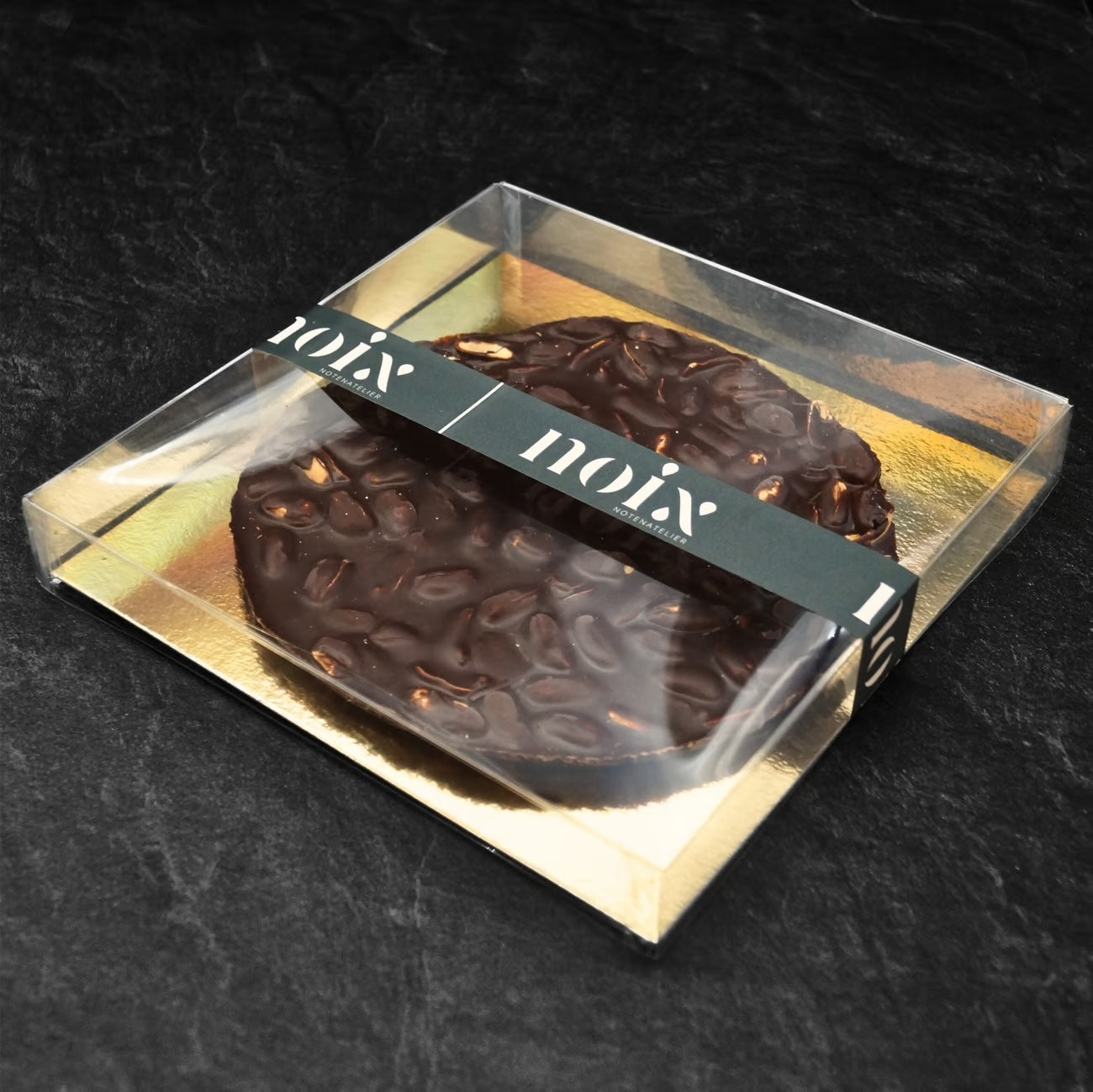 Chocolade schijf - luxe verpakking - puur