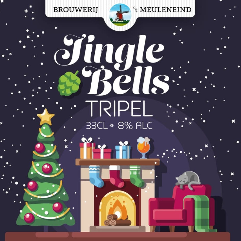Fles Jingle Bells Tripel 33 cl van Brouwerij ’t Meuleneind